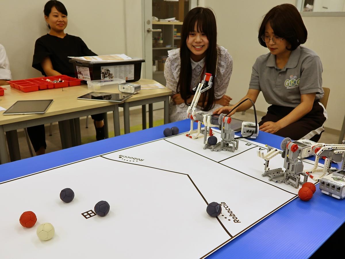 ロボッチャスクールでの活動の様子